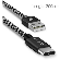 1090551 Dux Ducis Woven USB-C Male to USB Female kabel - 200cm - Black  1090551