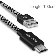 1090700 Dux Ducis Woven Micro USB Cable - 100cm - Black  1090700