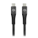 27488 Mobilize Strong Nylon Cable USB-C to USB-C 2m. 100W Black  27488