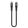 29011 Mobilize Strong Nylon Cable USB-C to USB-C 0.2m. 100W Black  29011