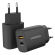 90117 Mobilize Wall Charger USB-C + USB 20W Black (BULK)  90117