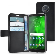 AZWALCLRMOG6-BLK Azuri wallet case with transparent backcover - zwart - voor Motorola Moto G6  AZWALCLRMOG6-BLK
