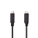CCGP64750BK10 Nedis USB 3.1-Kabel (Gen2) | Type-C™ Male - Type-C™ Male | 1,0 m | Zwart  CCGP64750BK10
