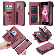 CSM-32321 CASEME Apple iPhone SE 2020 / iPhone 7/8 Luxe Multi Portemonnee Hoesje - Red  CSM-32321